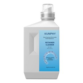 kunphy Solución limpiadora ultrasónica para retenedores, alineadores Invisibles, Protectores bucales y Protectores nocturnos（1L)