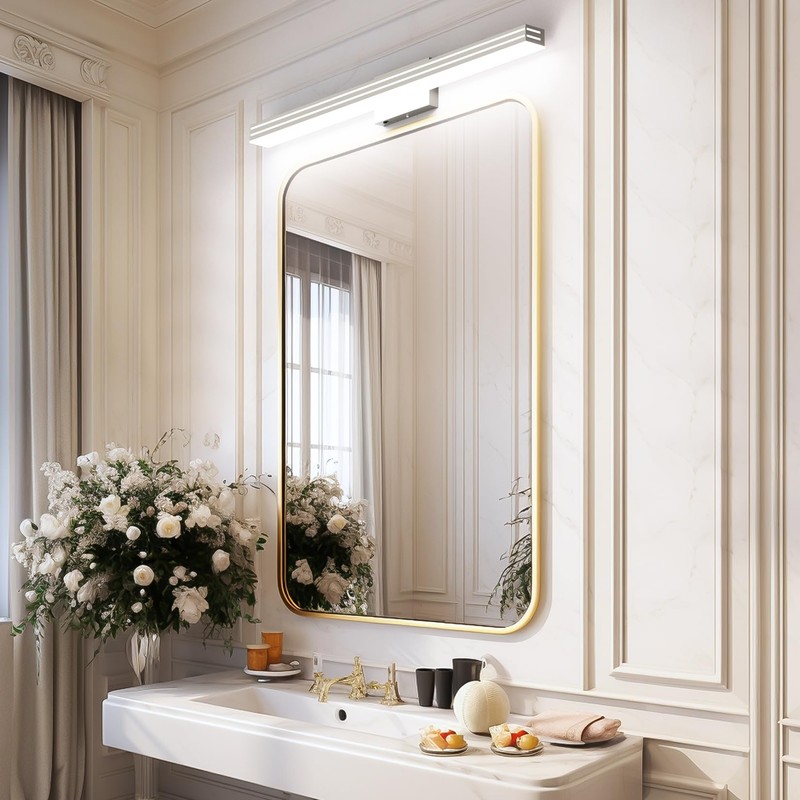 Ralbay 40inch Brushed Nickel Vanity Light with 5 Color Temperature
