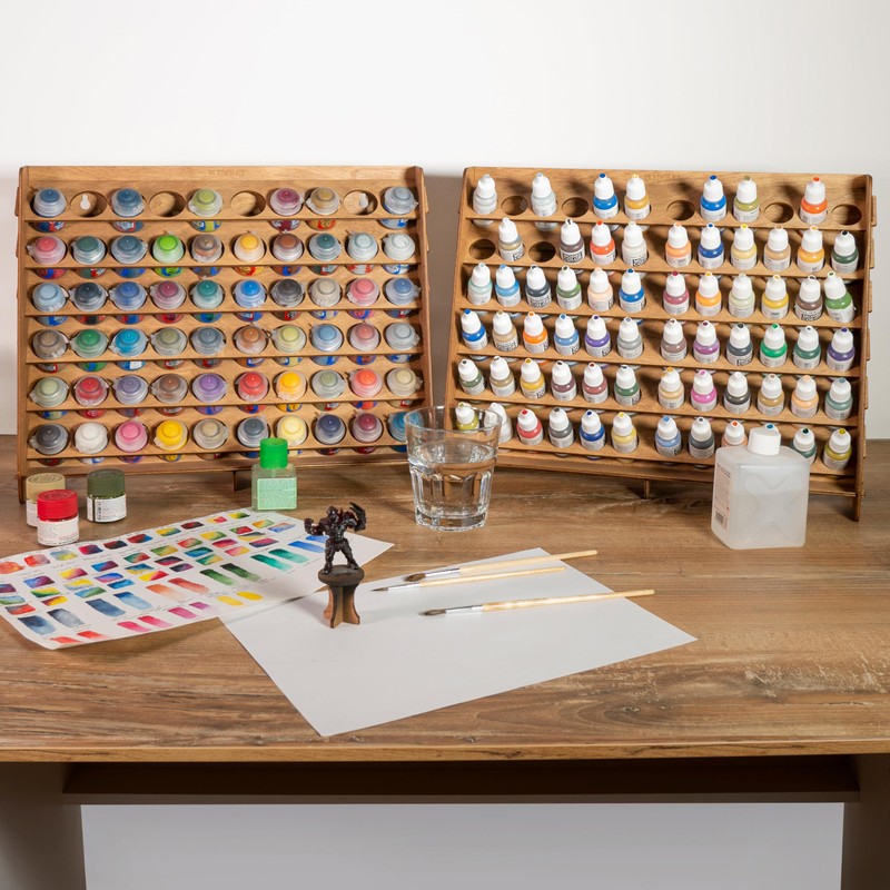 Plydolex Paint Rack Organizer with 60 Holes Suitable for Citadel