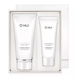 OHUI 오휘 익스트림화이트 브라이트 각질제거 클렌징폼 화장품세트 OHUI Extreme White Bright Exfoliating Cleansing Foam Set