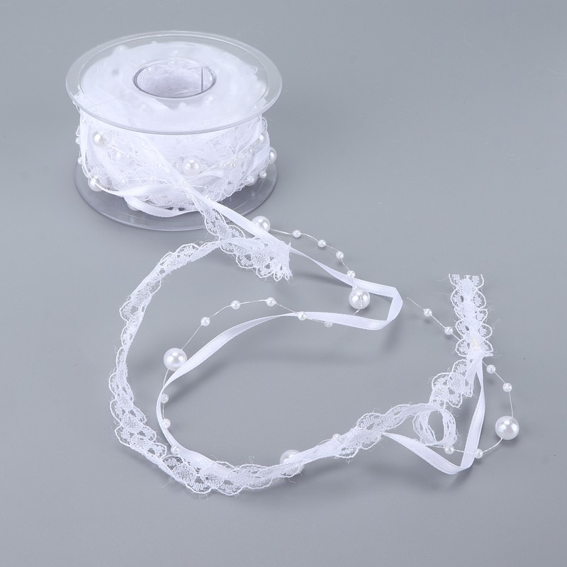 Lace Ribbon 2.0cm Wide 5m Long Good Performance Soft Nylon