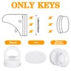 Kingdder 8 Sets Magnetic Cabinet Locks Keys Proofing Safety Magnet