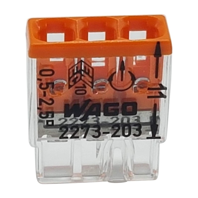 Pack of 10 x Wago 2273-203 Compact Connection Box Terminals