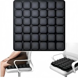 Wzenclave 3D Air Cell Travel Cushion - Inflatable Seat Cushion for Airplane, Car, Office Chair, and Wheelchair