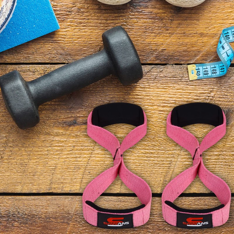 Lifting Straps Padded Grip Figure 8 Wrist Straps Weight Heavy