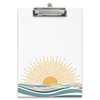 APJYM Boho Clipboard, Boho Sun Ocean Wave Wooden Clip Board