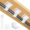 Cable Management Under Desk Detachable Cable Straps, White, 20 Pack