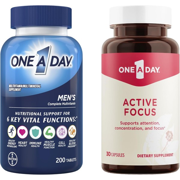 ONE A DAY Bundle Multivitamin for Men 200 Count Tablets