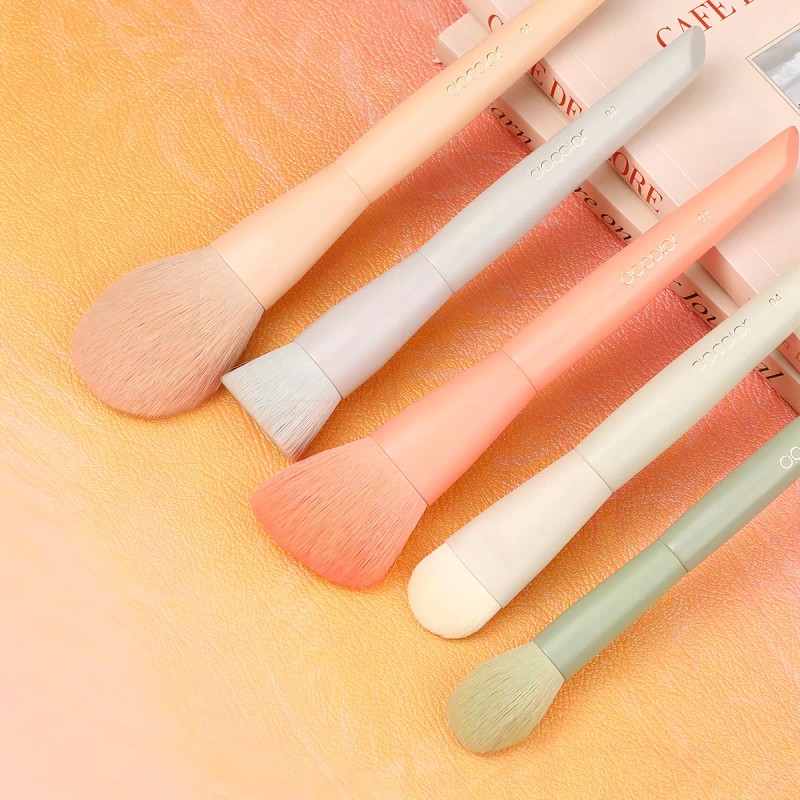 Set De Brochas Docolor De Maquillaje, Coloridas, 17 Piezas