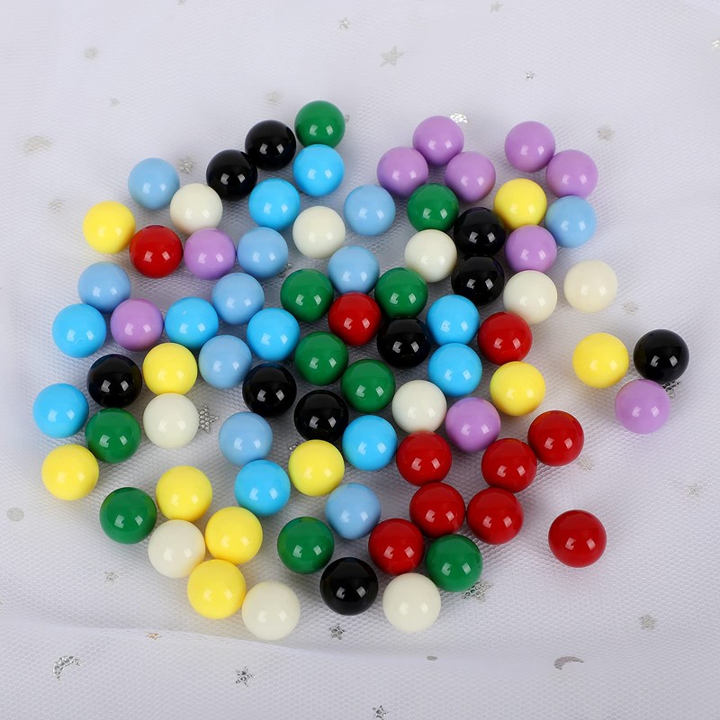 Laviesto Game Replacement Marbles,80pcs Solid Color Game Balls for Chinese
