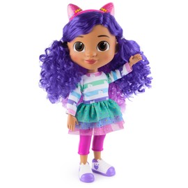 Gabby's Dollhouse, Sing and Celebrate Gabby Girl Doll, 33-Centimetres Tall with Sound Effects and Reversible Cat Ears, Kids’ Toys for Girls and Boys Aged 3+