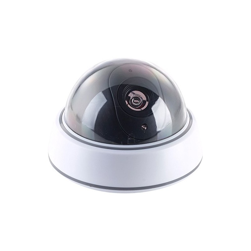 VisorTech Dummy Camera: Dome Surveillance Camera with Transparent Dome and