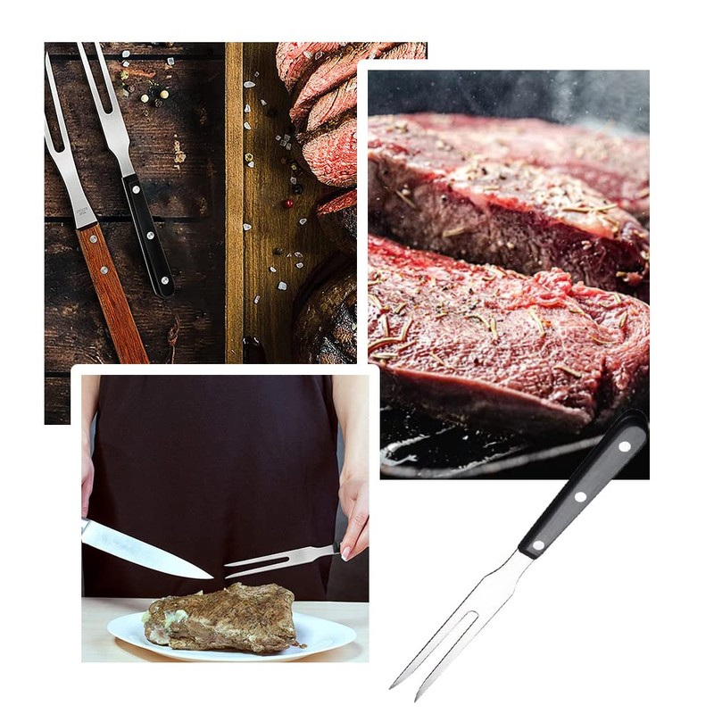 2 Pcs Carving Forks Professional Pot Forks Anti-Slip Meat Lifting