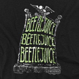 LOGOVISION Beetlejuice Headstone Name Unisex Adult T-Shirt, Headstone Name, X-Large