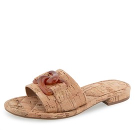 Aerosoles Women's Big Charm Slide Sandal, Natural Cork, 8.5