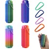 8 PCS Little Ouchies Pain Fidget, 3D Printed Fidget Toy, Spiky Grippie Stim Keychain with Carabiner for Relaxation & Focus Anxiety Novelty Gifts for Friends Coworkers