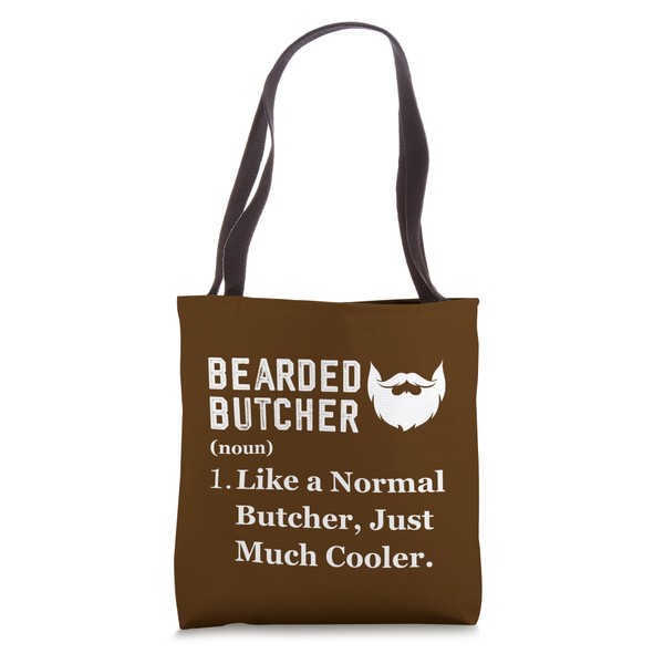Bearded Butcher Job Profession Definition Butchery Tote Bag