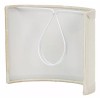 Upgradelights Eggshell Silk 6 Inch Wall Sconce Shield Lamp Half
