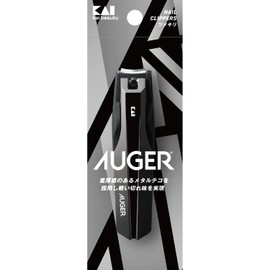 AUGER Nail Clipper M Standard (KAI Corporation AUGER(Auger) Nail Clipper M Size Stainless Steel for Men and Males Hands and Feet) 1 Piece (x 1)