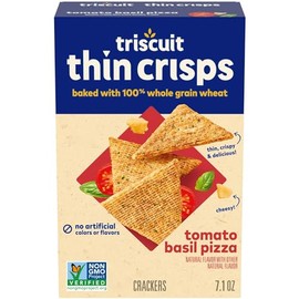 Generic Thin Crisps Tomato Basil Pizza Whole Grain Wheat Crackers, 7.1 oz (Pack of 6)