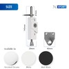 XFORT White Multi-Purpose Door Bolt - Universal Sliding Bolt Lock