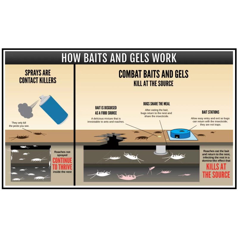 Combat Max 12 Month Roach Killing Bait Small Roach Bait