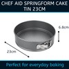 Chef Aid 10E10321 Non-stick Spring form Cake Tin, Round cake