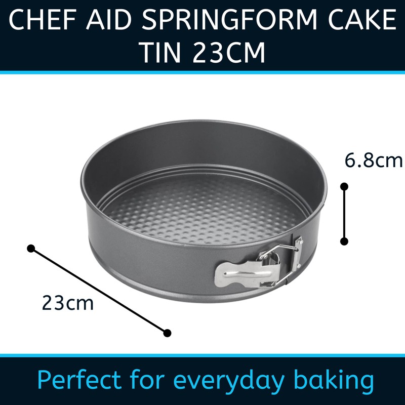 Chef Aid 10E10321 Non-stick Spring form Cake Tin, Round cake