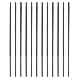 sourcing map 12pcs Chainsaw File 3/16"(4.8mm) High Carbon Hardened Steel Round Hand Rasp for Chain Saw Polishing