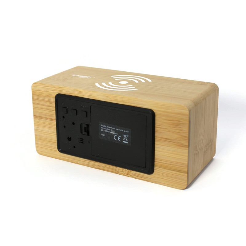 Atlanta 2602 Digital Alarm Clock LED Display with Wireless Charging