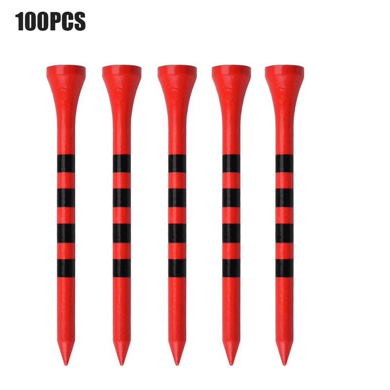 Professional Natural Ball Tees 100 Packs of 8.3cm Ball Tees