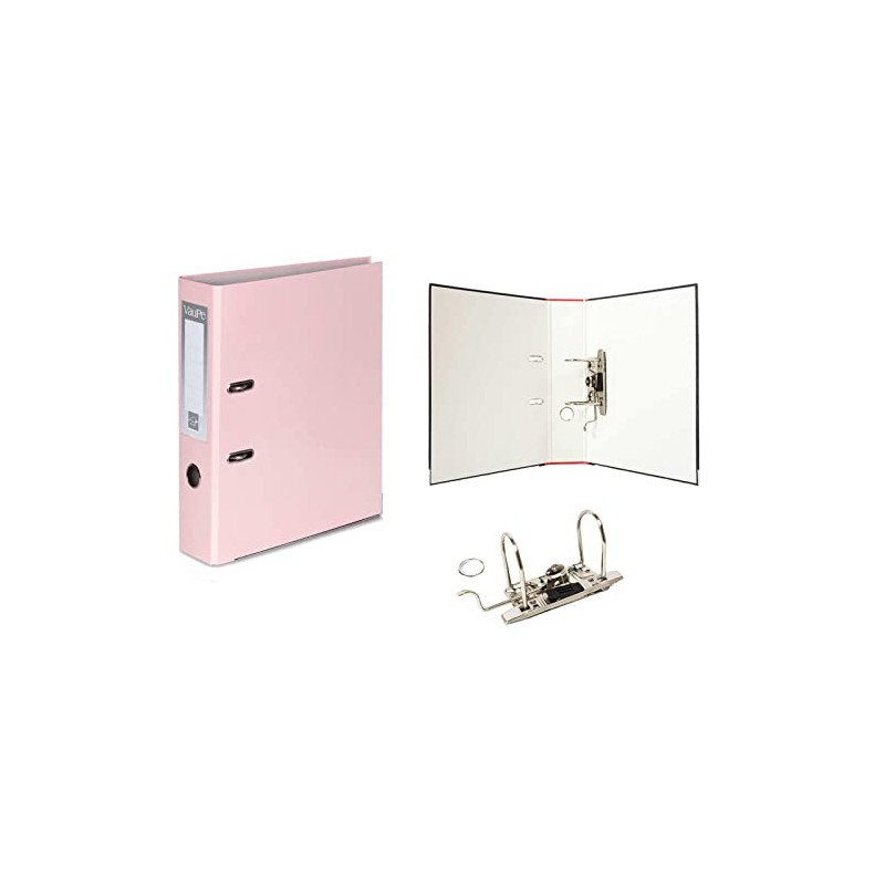 OFFICE CENTRE 3X Pastel Pink A4 Large 75mm Lever Arch