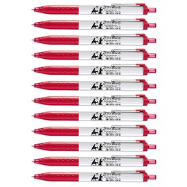 G.T. Luscombe Paper:Mate INK Joy Fast Drying, No Bleed, Comfort Rubber Grip, No Smear For Bible Study, Journaling, Ballpoint Writing Pen, RED INK, Joy to the World, Pack of 12, Christmas Red & White