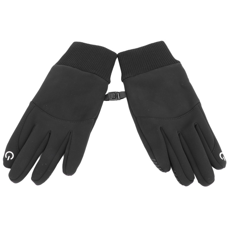 1 Pair Black Unisex Cycling Gloves Waterproof Skiing Non Slip