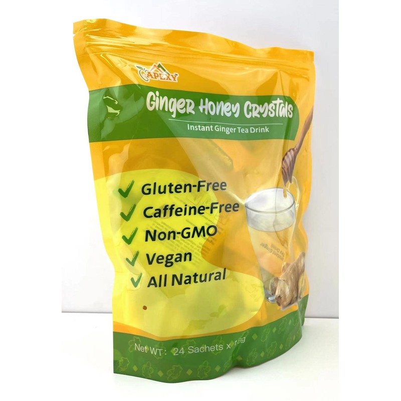 Apexy Instant Ginger Honey Crystal 18g X 24 Sachets (Original)