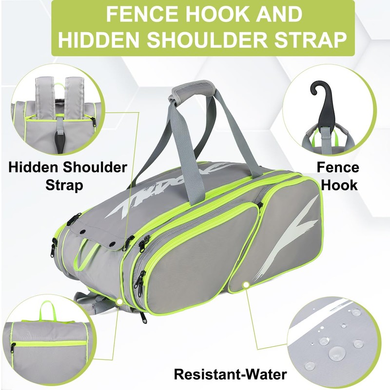 TILDOSAC Pickleball Bag - Backpack & Duffle Bag For Paddles