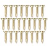 Cauldham Bright Brass Wood Screws #9 x 1 Inch for