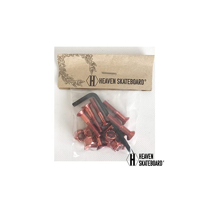 HEAVEN SKATEBOARD Skateboard Screw Set (8 Screws & Nuts) 1