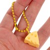 DECHOUS Cute Keychain 10Pcs Cheese Keychain Bulk Keychain Pendant Charms