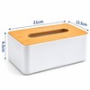 Bamboo Lid Tissue Box Cover for Home & Office –