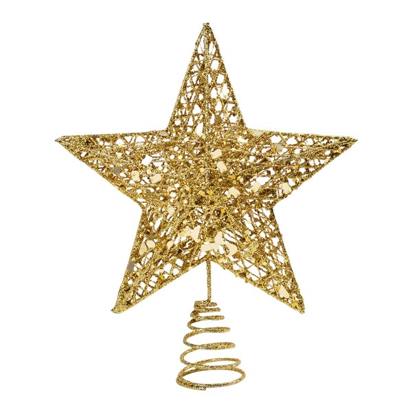 KEYIDO Mini Star Tree Topper Gold Small Christmas Tree Topper