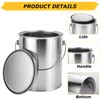 4 PCS 1 Gallon 4 Quart Empty Paint Cans with