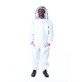 Unisex Master Beekeeper Suit with Fencing Hood for Beekeeping-Size Medium