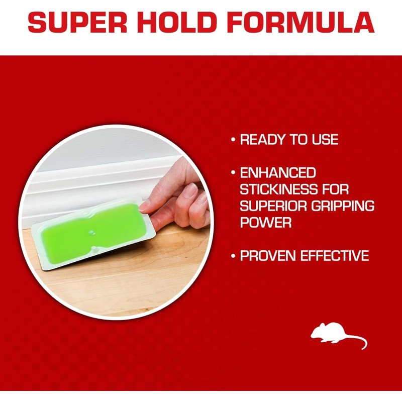 Tomcat Super Hold Glue Traps Mouse Size, Contains 4 Traps