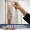 Bisagras para Puerta de Acero Inoxidable, 4 piezas Bisagras de