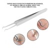 Blackhead Tweezers, Professional Curved Stainless Steel Precision Tweezers Whiteheads Remover