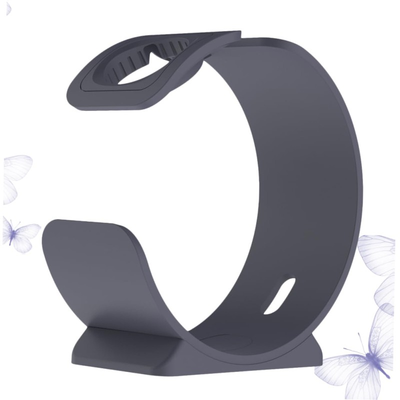 KOMBIUDA Smart Watch Charging Stand Elegant Grey Watch Holder Lightweight