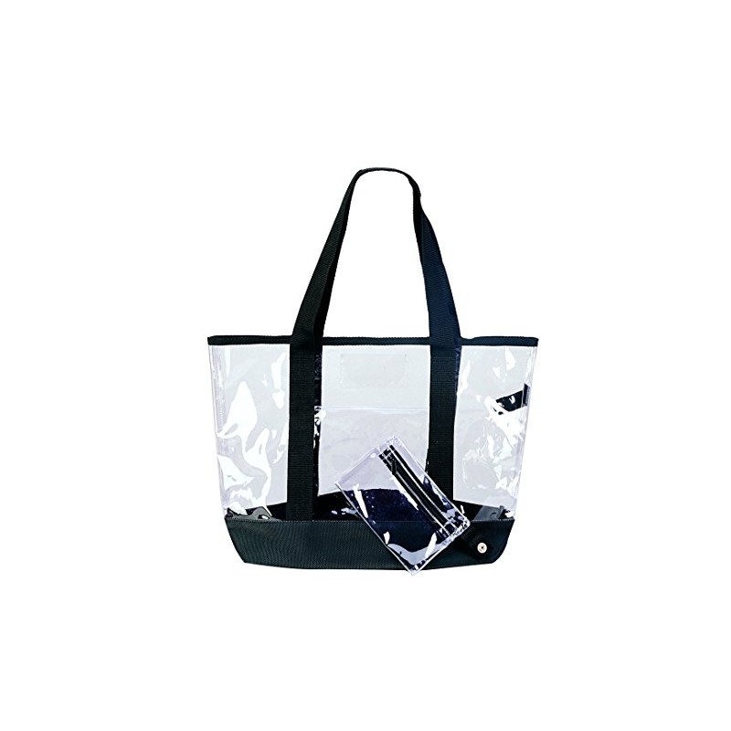 K-Cliffs Heavy Duty Clear Tote Quality See Through Messenger Work