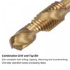 sourcing map Combination Drill and Tap Bit, 1/4" Hex Shank