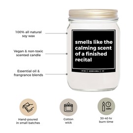 You Nique Designs Dance Teacher 8 Oz Candle Gift for Dance Teacher - Dancing Coach Surprise, Dance Instructors, Dance Recital Gifts for Teachers - Dance Teacher Gift Idea (Lavender & Vanilla)